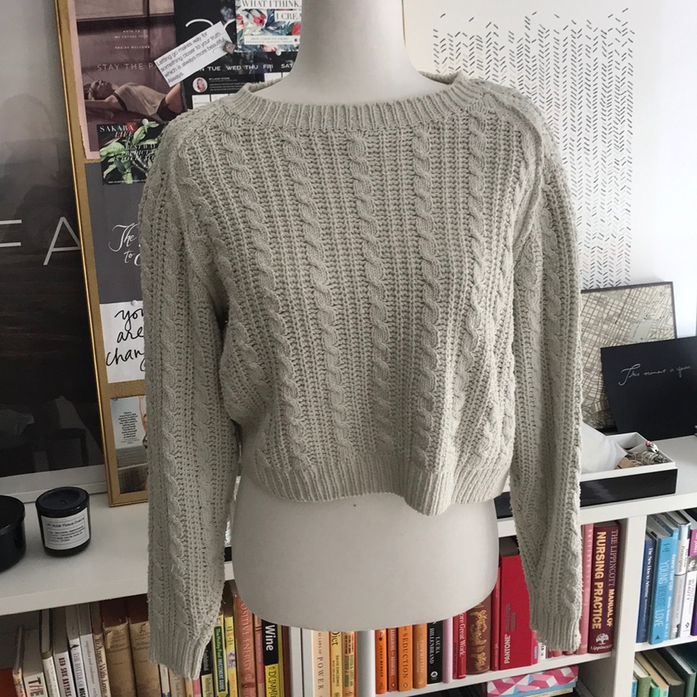 Christopher&Banks Silk Crop Sweater Nordstrom